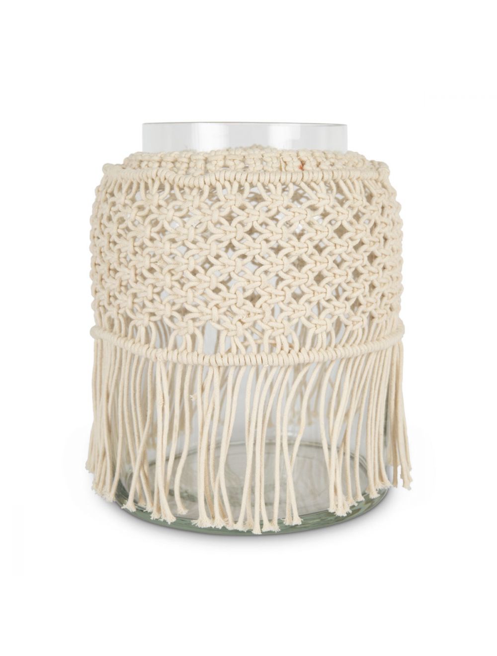 Macrame Jar Reef Knot