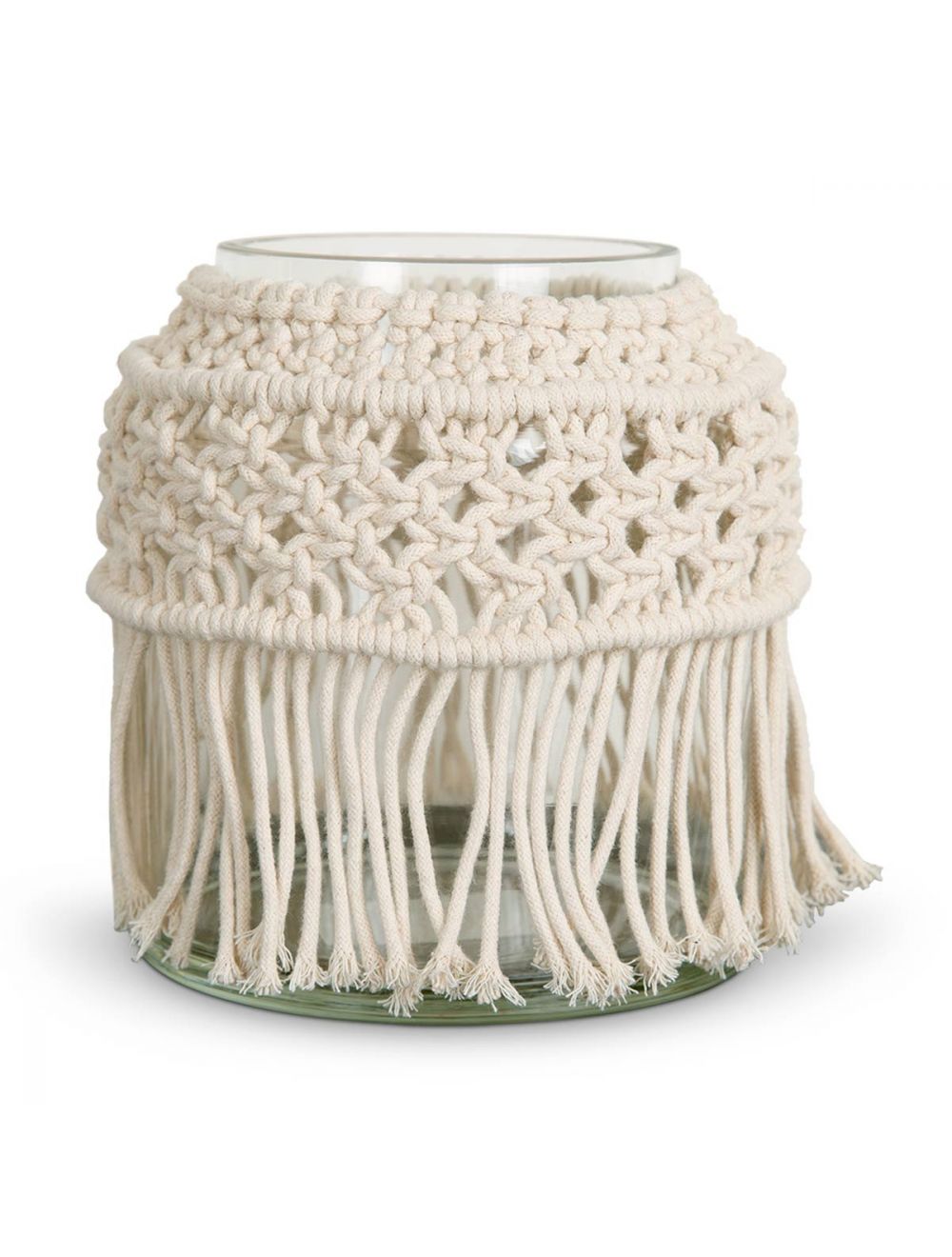 Macrame Jar Reef Knot