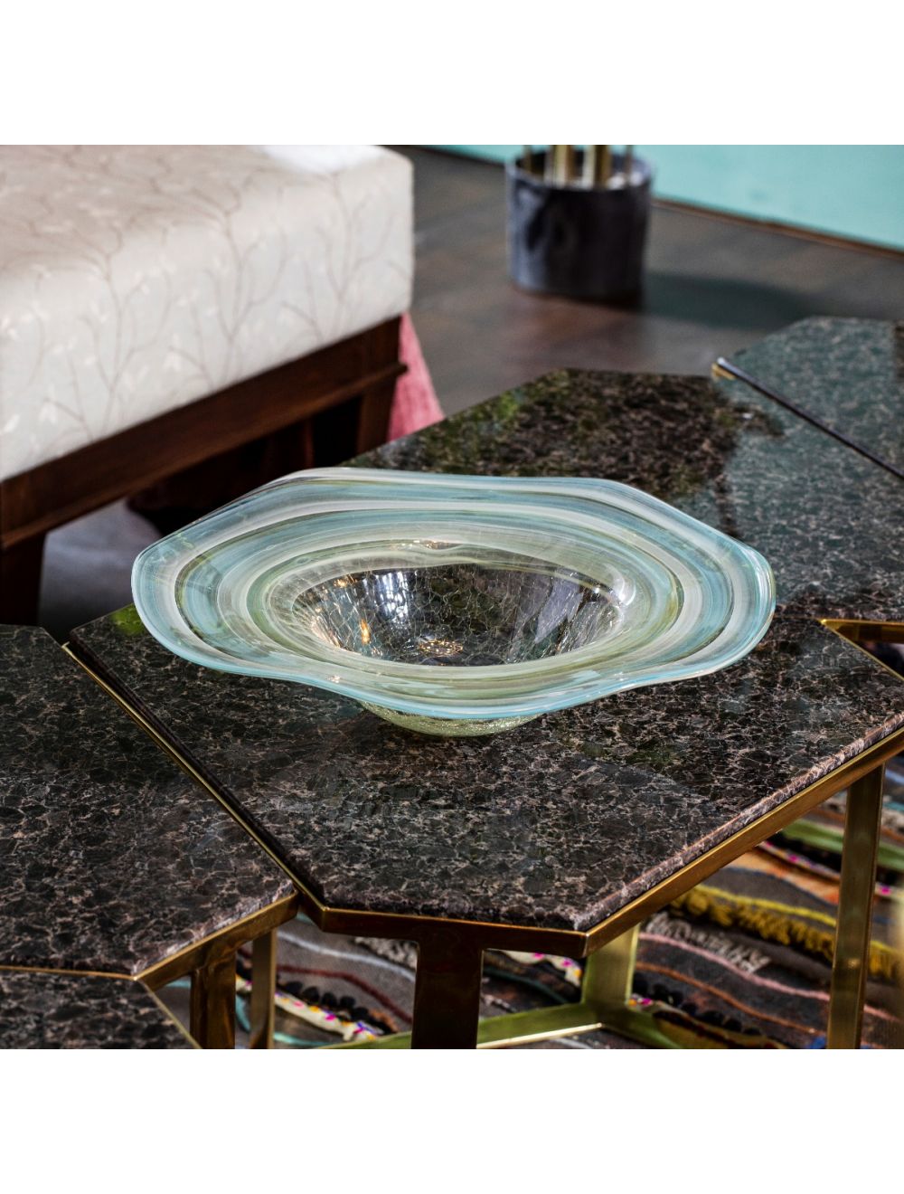 Aqua Glass Plate-IAAH