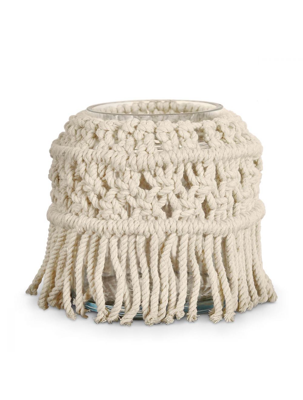 Macrame Jar Reef Knot