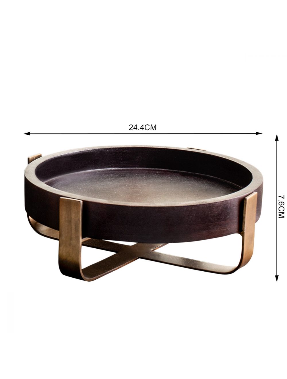 Stalwood Serving Tray With Metal Strip Stand