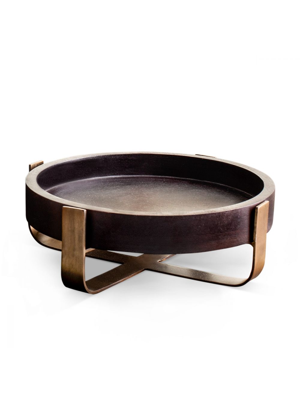 Stalwood Serving Tray With Metal Strip Stand