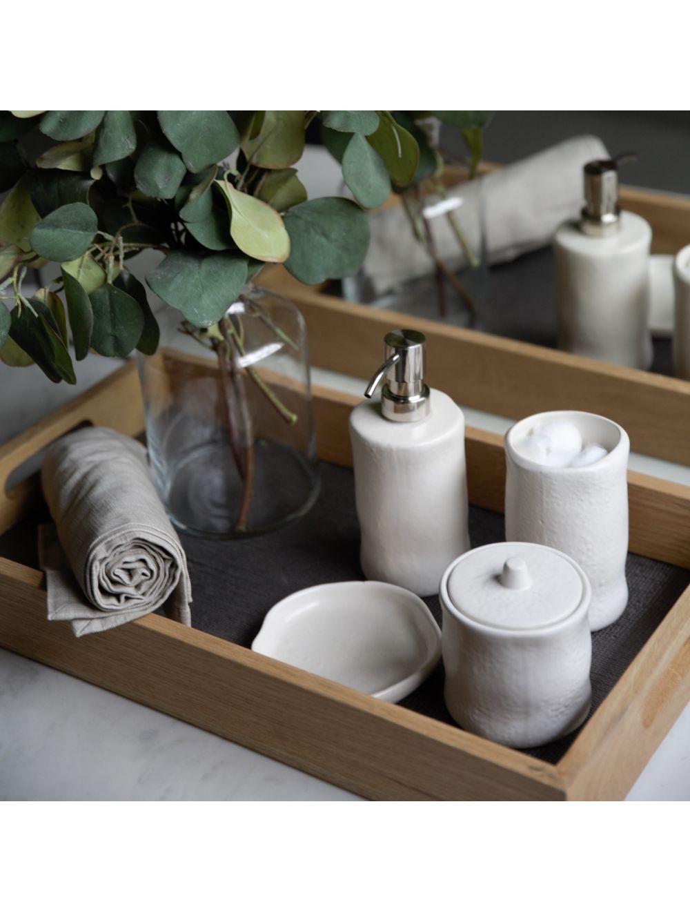 Jean Textured Bathroom Set of 4-IAAH