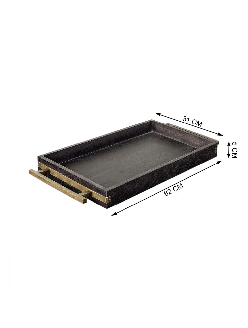 Indica Antique Brass Tray-IAAH