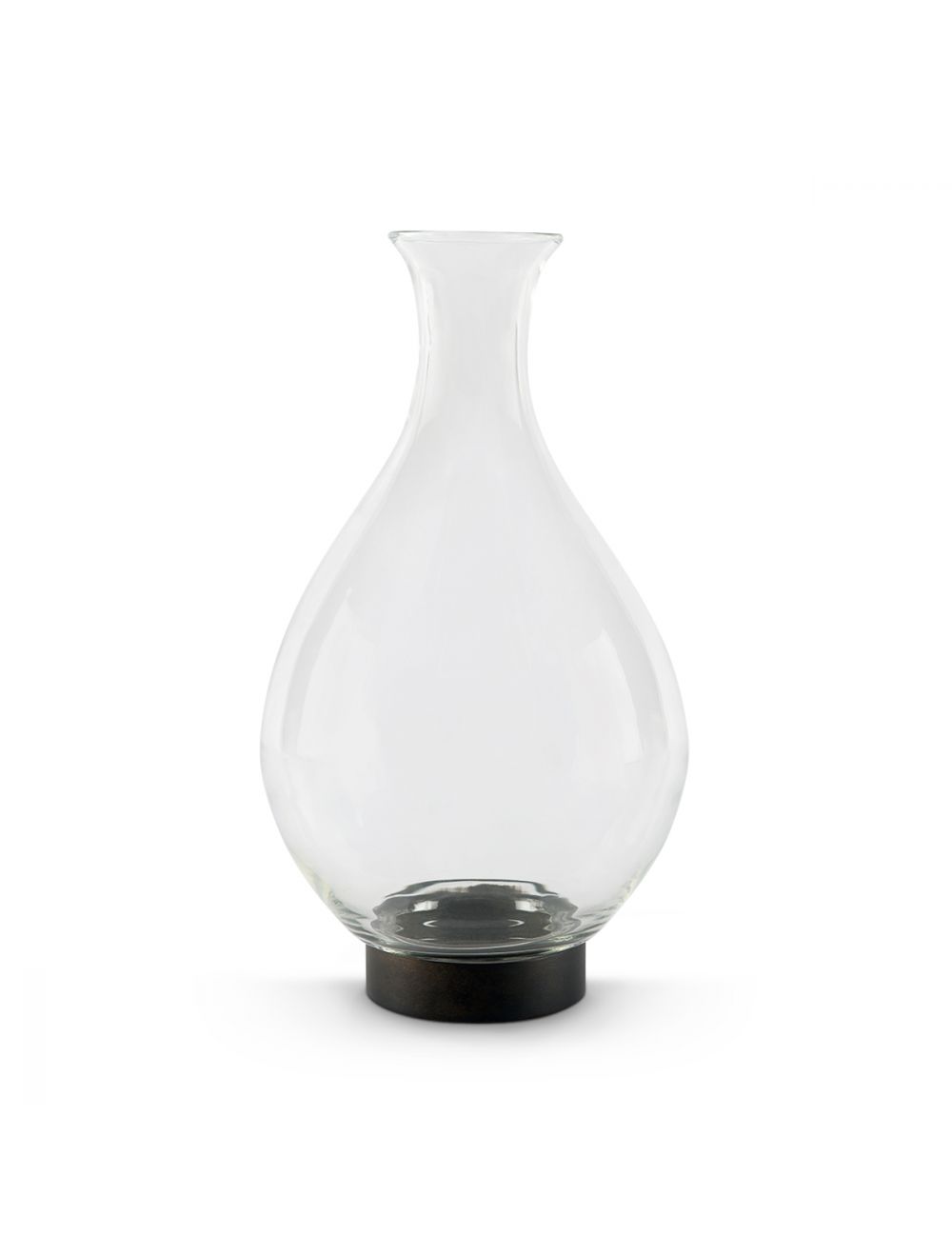Carol Clear Glass Vase-IAAH