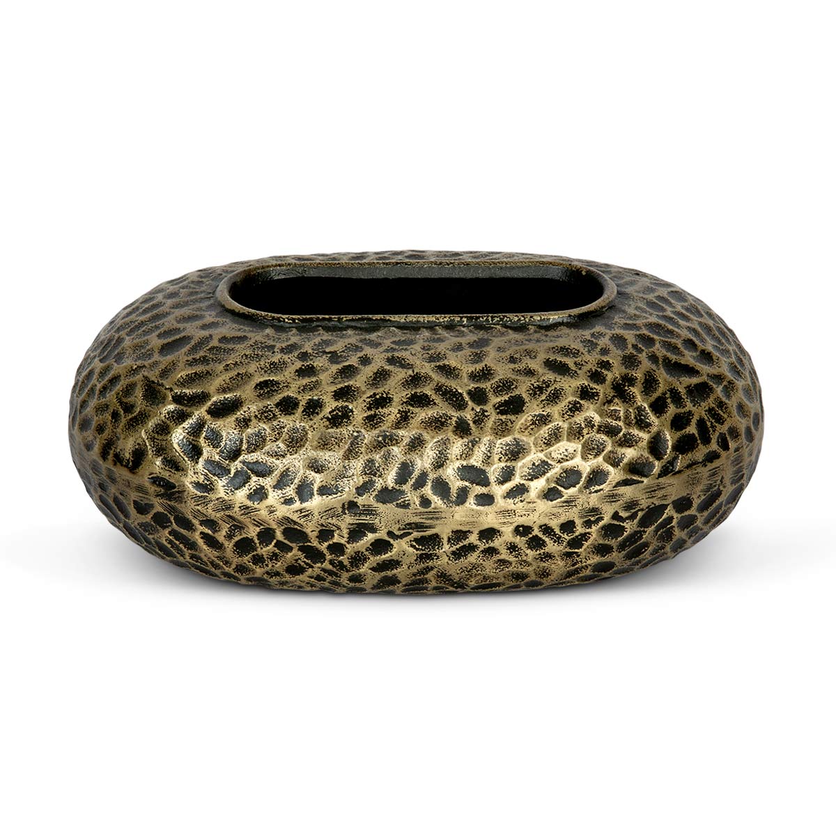 Metalen Hammered Vase