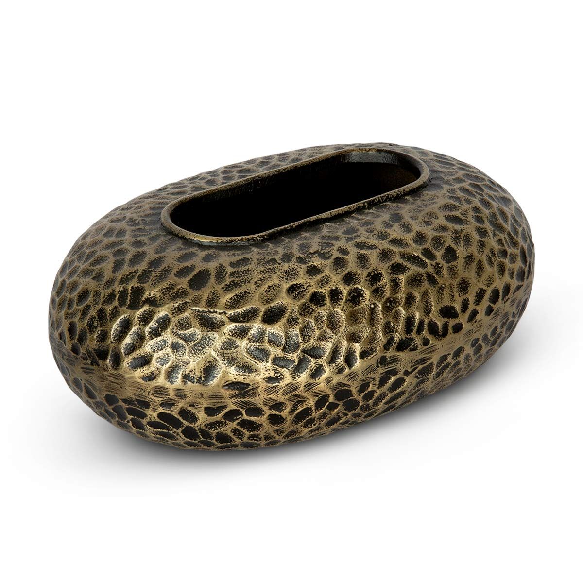 Metalen Hammered Vase