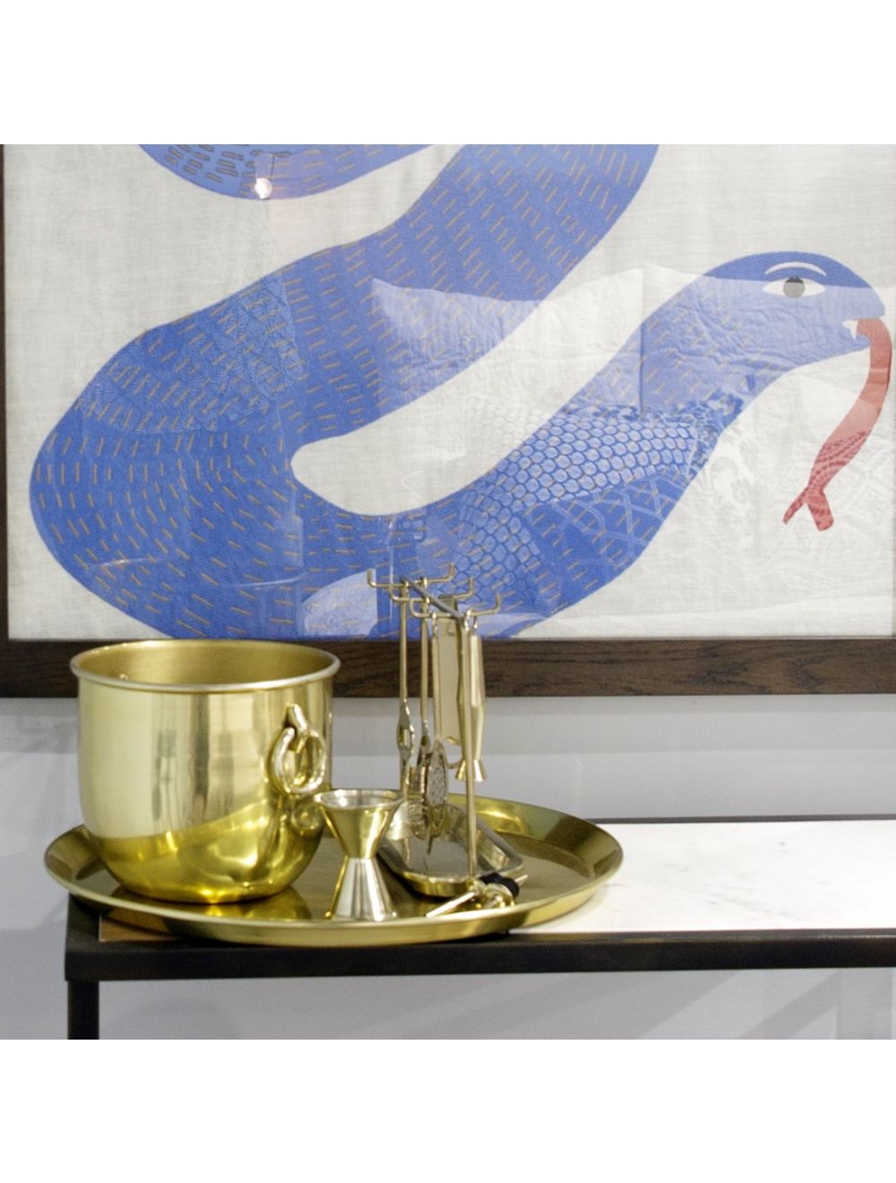 Irenic Gold Round Tray-IAAH