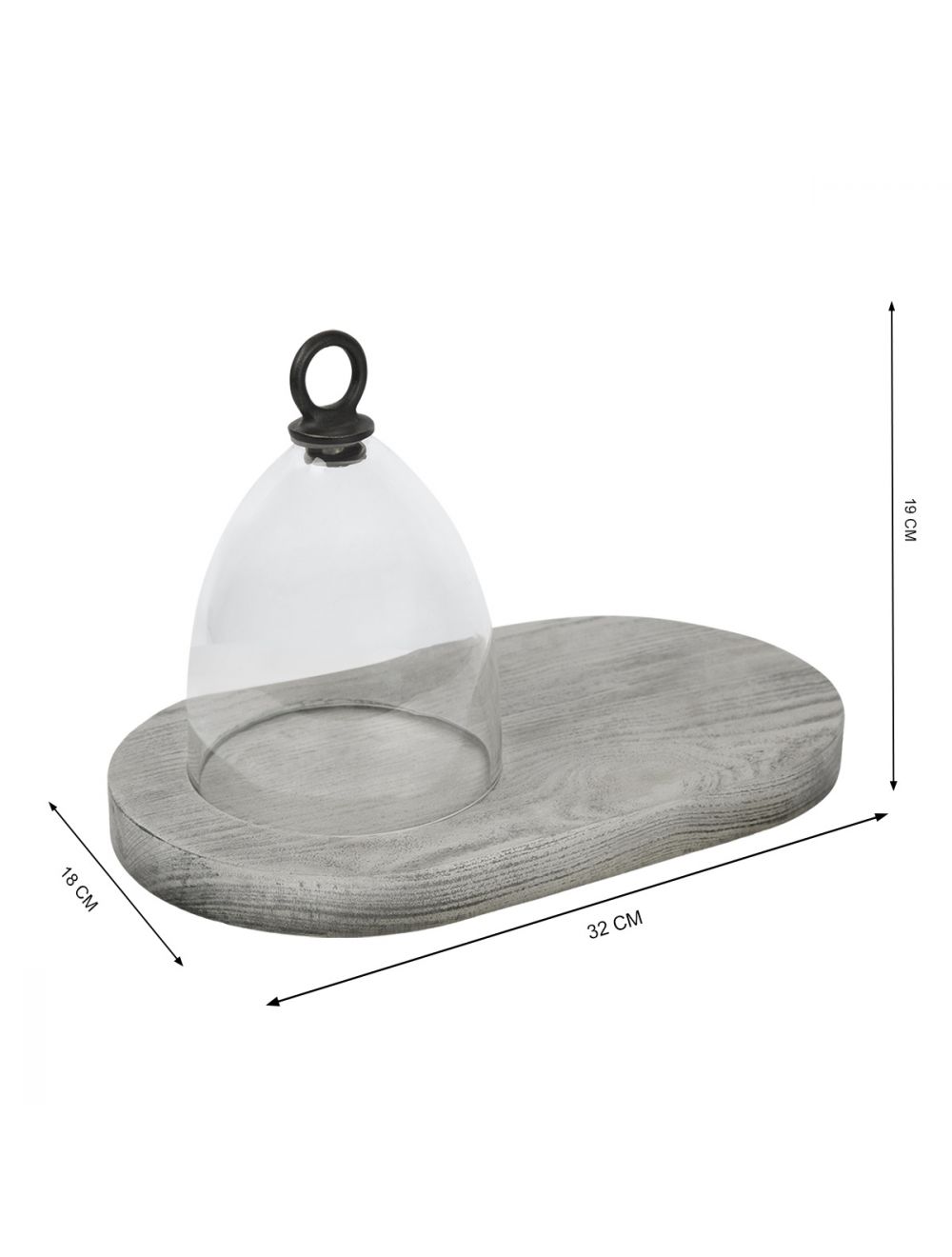 Karol Platter With Cloche-IAAH