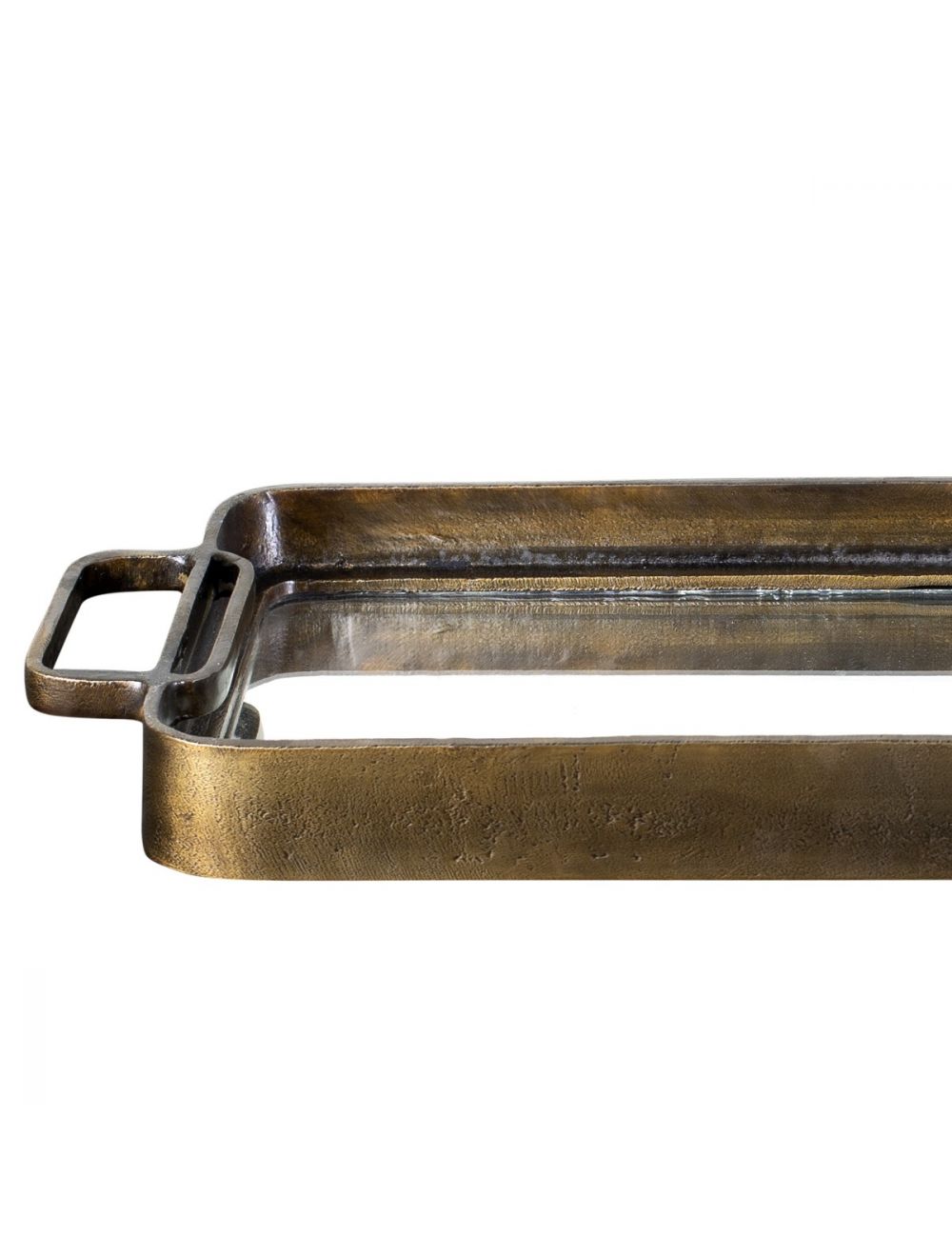 Ayna Brass & Glass Tray-IAAH