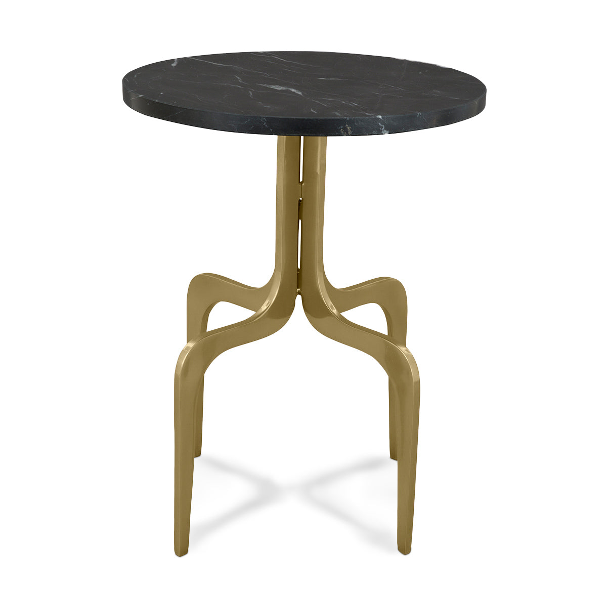 Carlo Accent Table With Round Top -  Black - IAAH