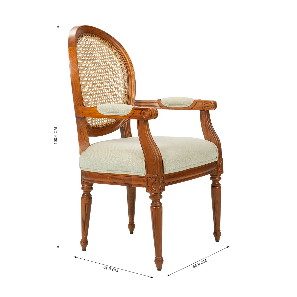 Medallion Cane Armchair