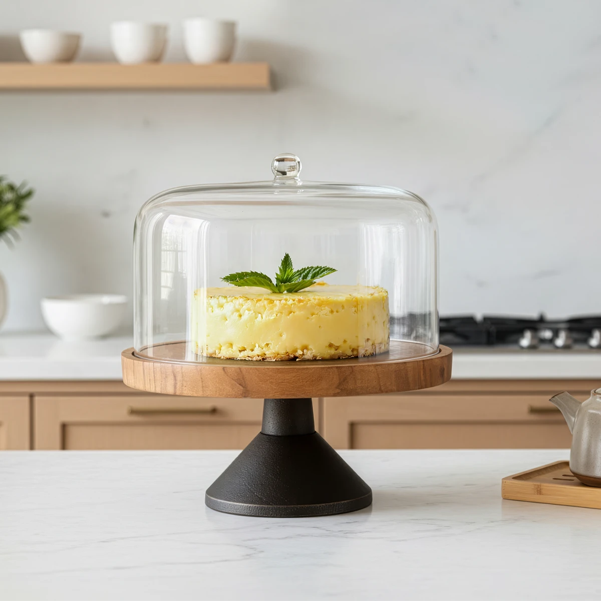 Mason Cake Stand with Cloche