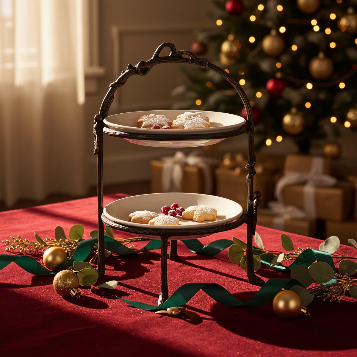 Arbor Two Tier Pastry Stand