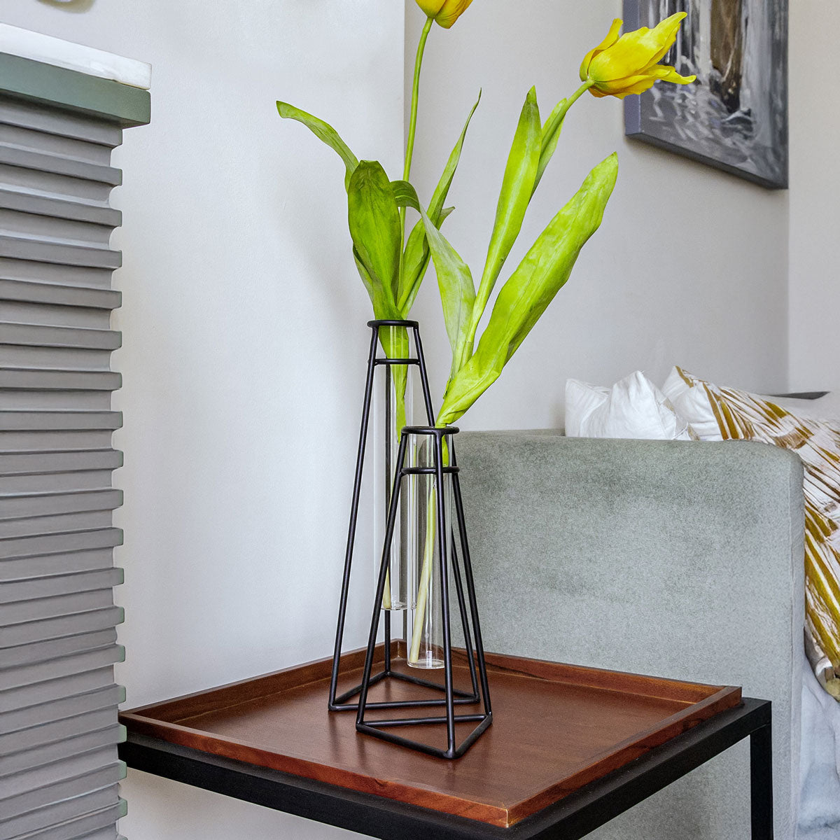 Concave Glass Tube Vase