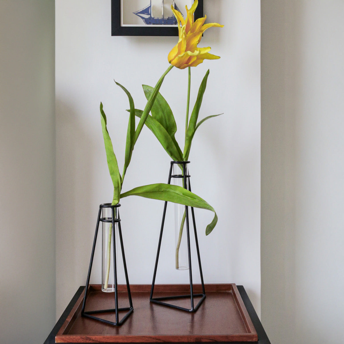 Concave Glass Tube Vase