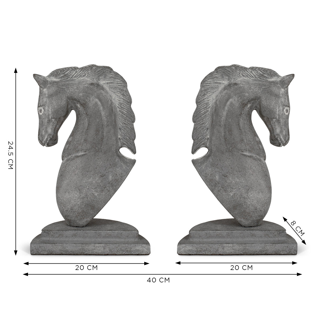 Barnel Horse Head Bookend