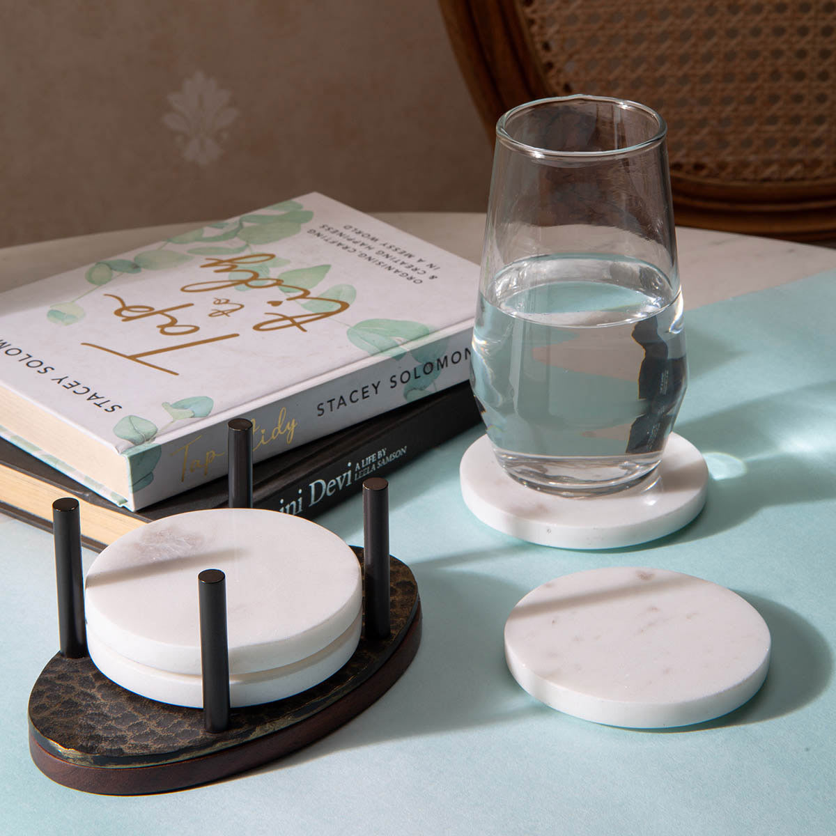 Metalen Hammered Coaster