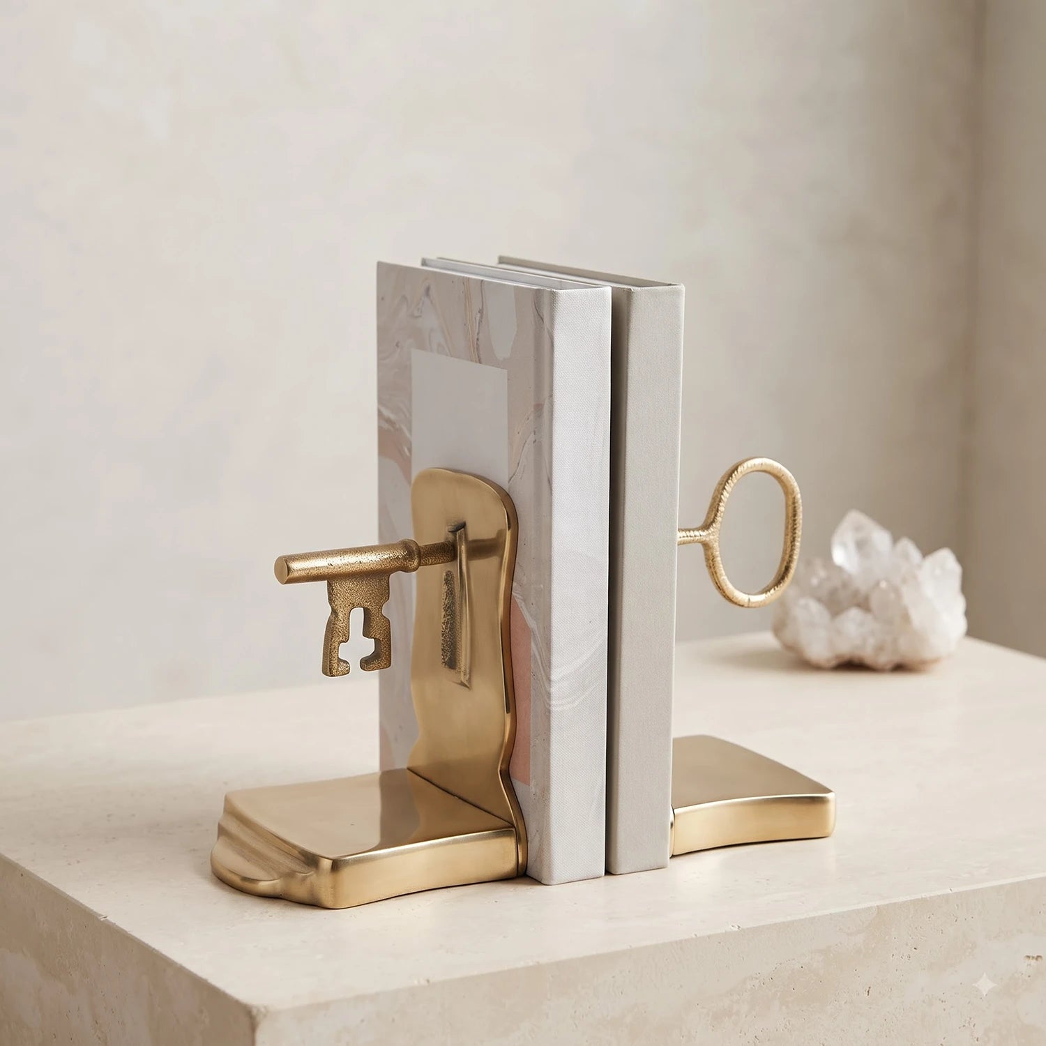 Lock & Key Bookend