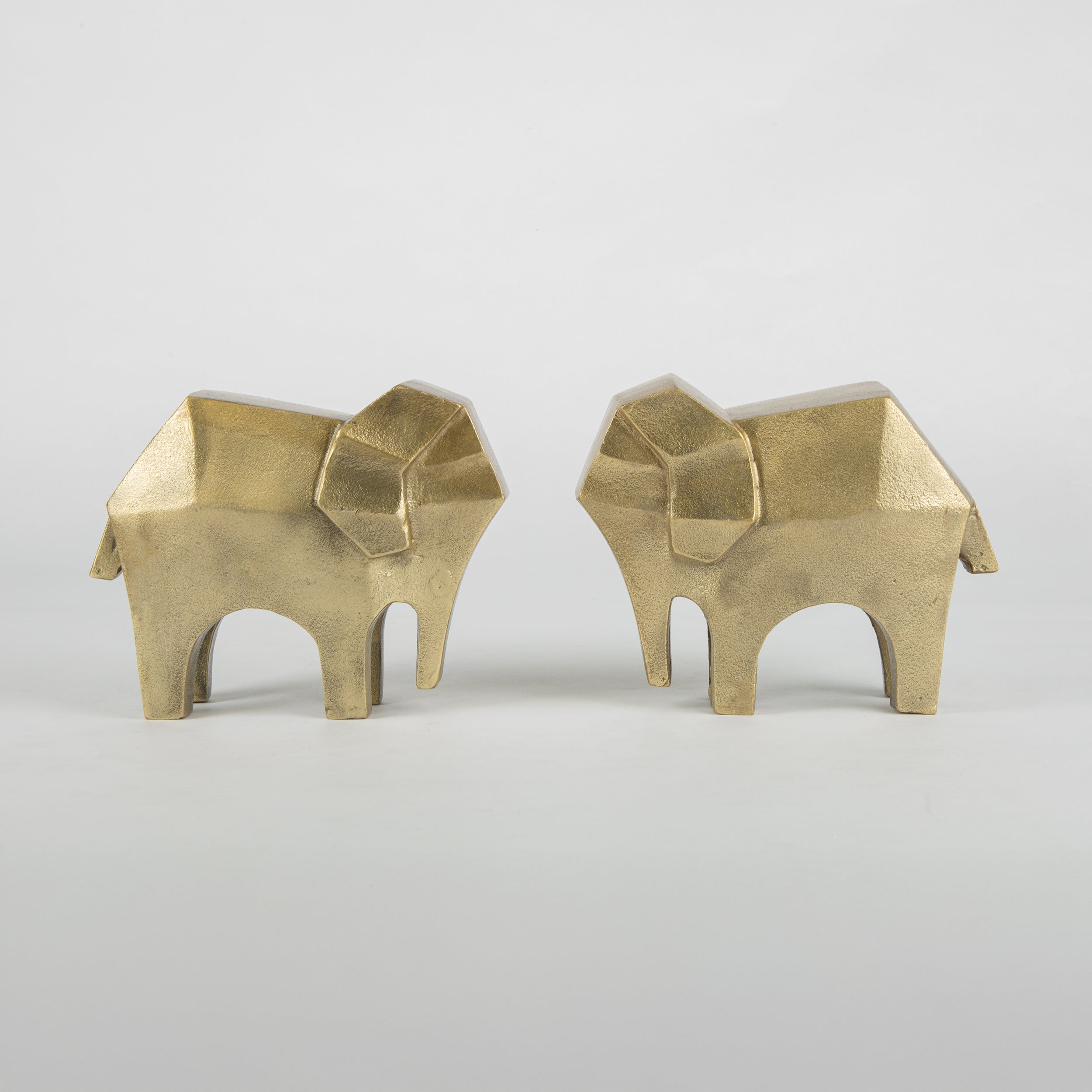Golden Elephant Bookend