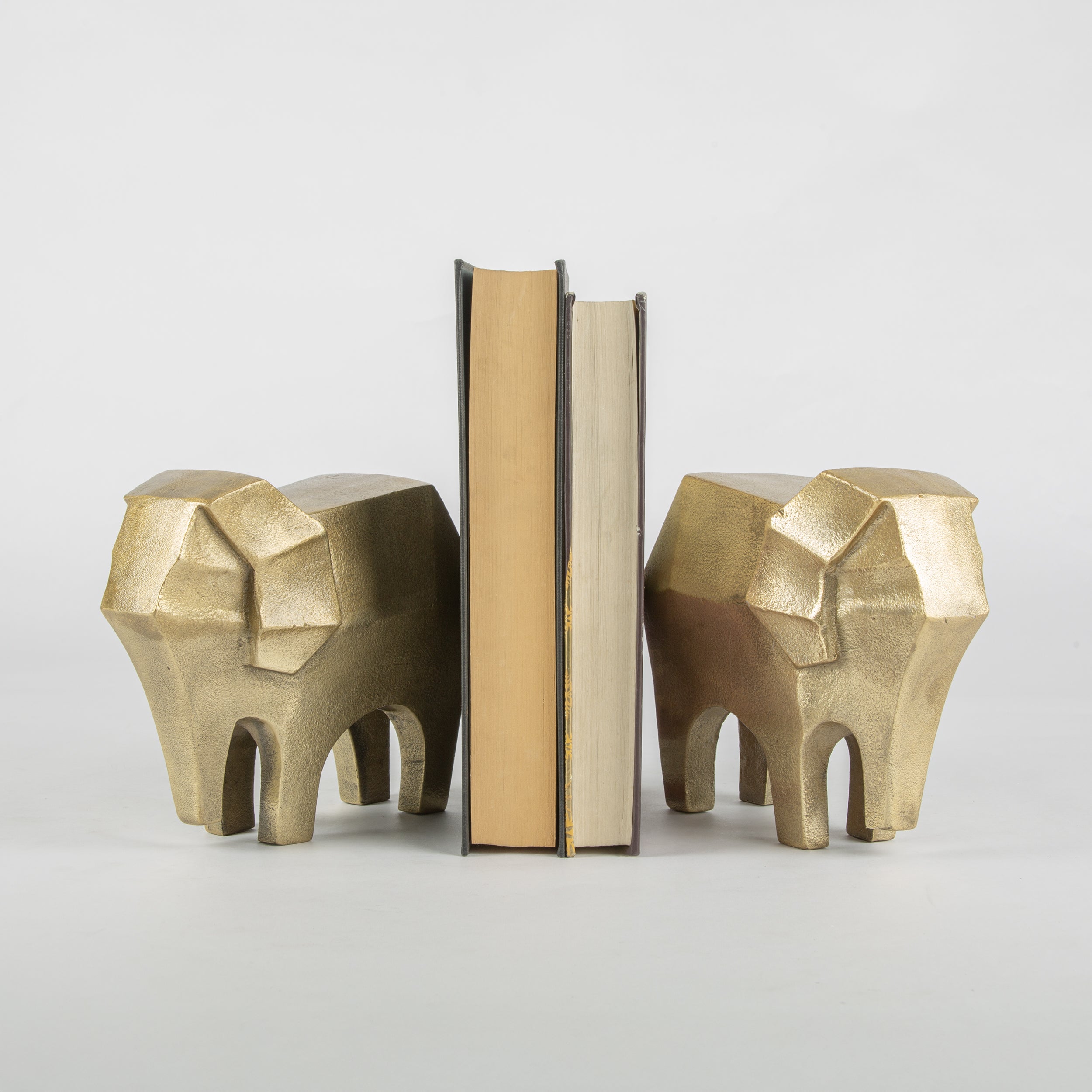Golden Elephant Bookend