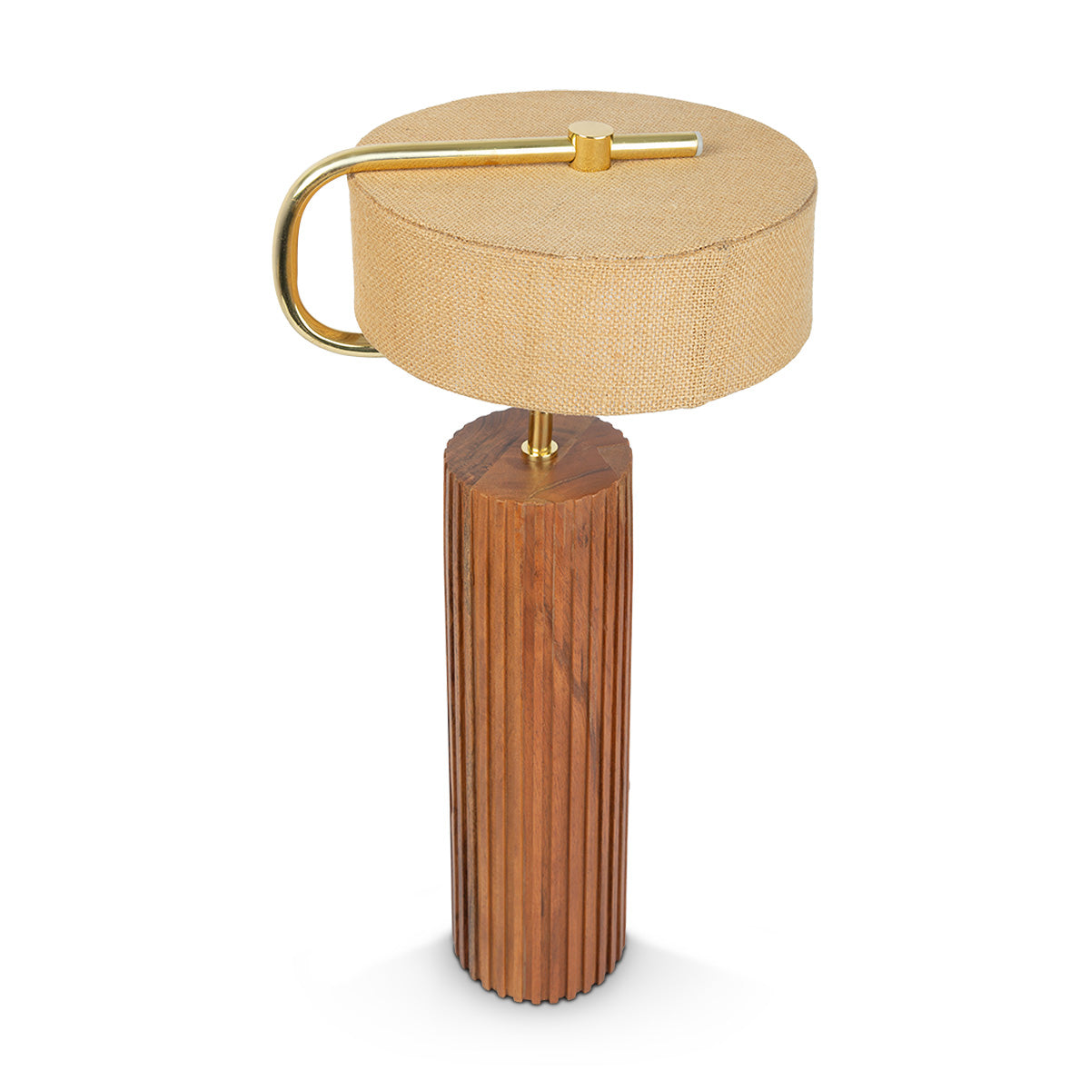 Wooden Cylinder Table Lamp