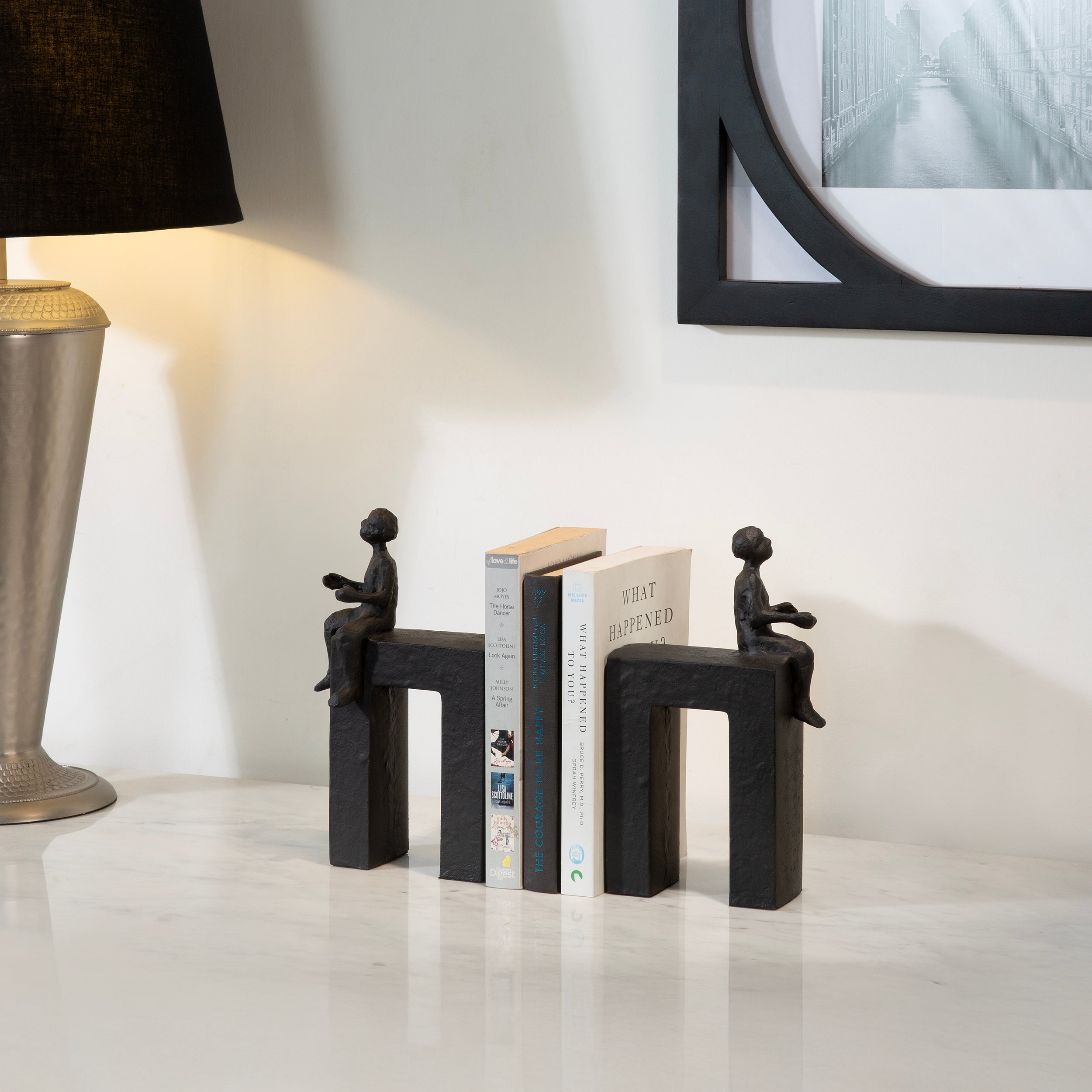 Man Sculpture Bookend