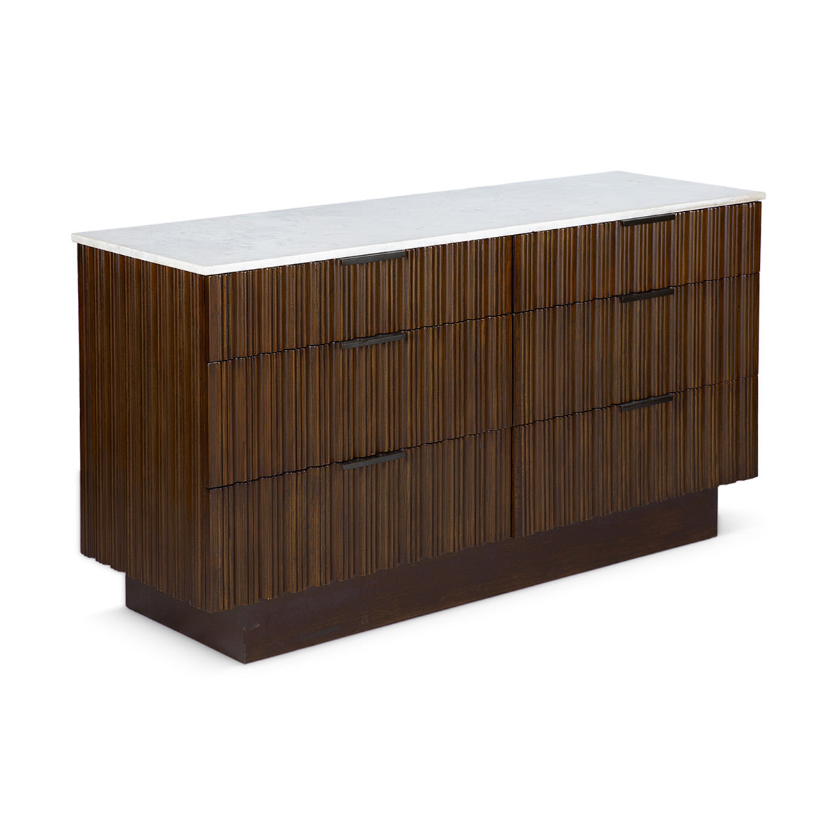 Fluted Chest of Drawer