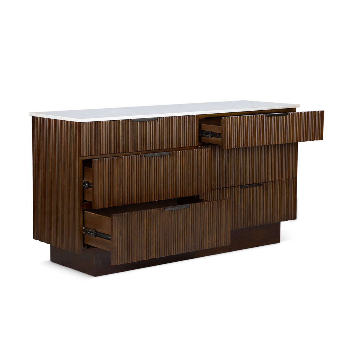 Fluted Chest of Drawer