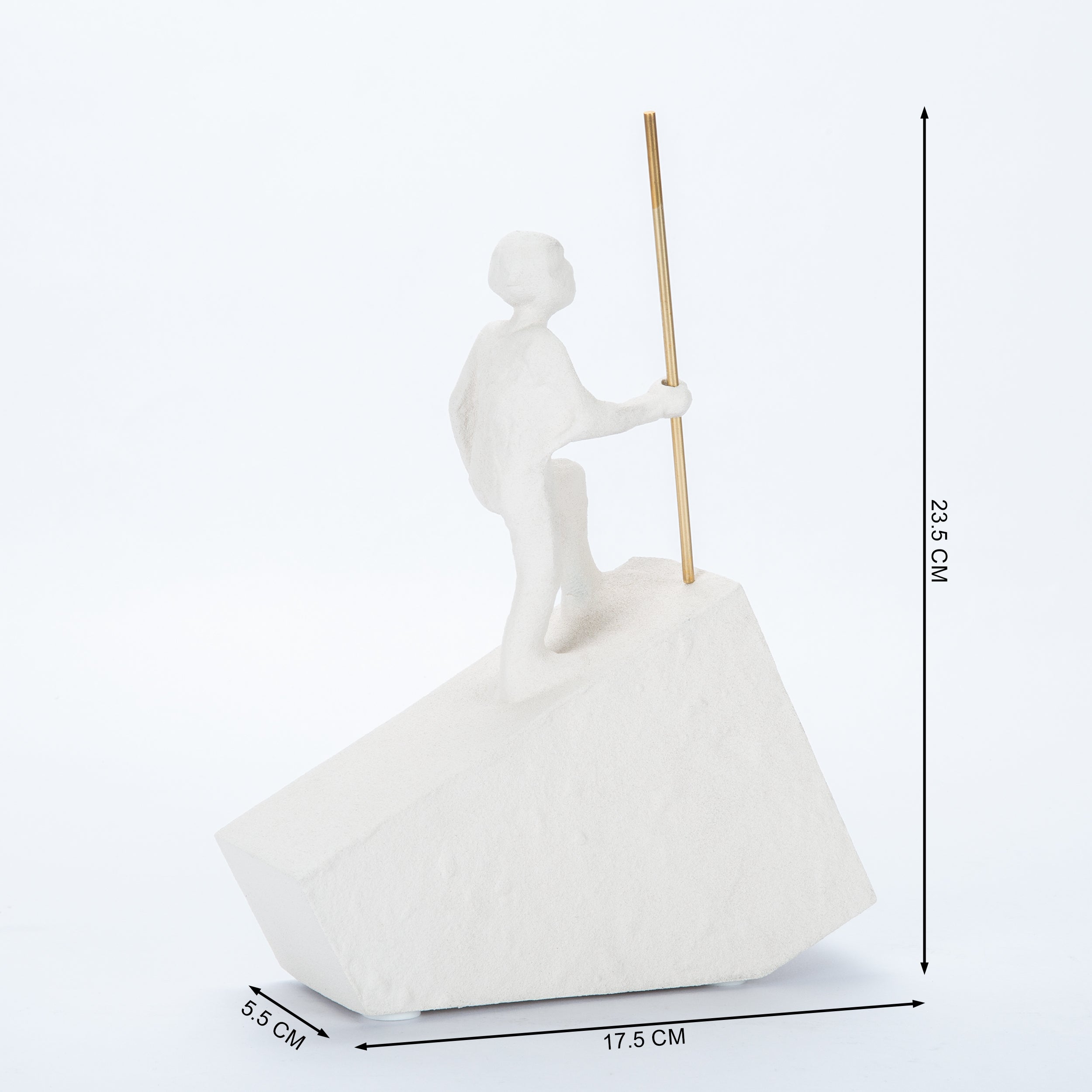 Man Sculpture Bookend