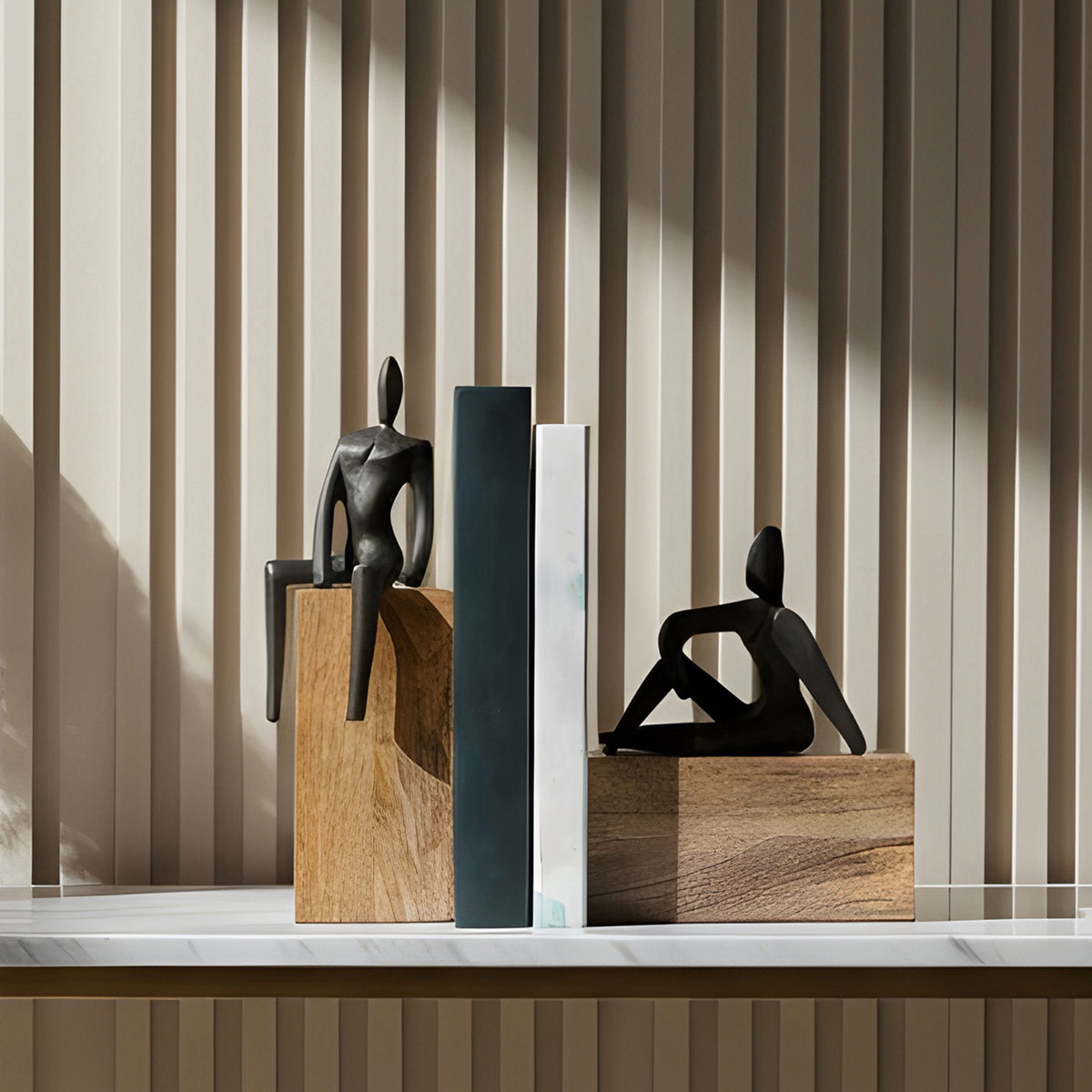 Man Bookend Man Sculpture Bookend – IAAH