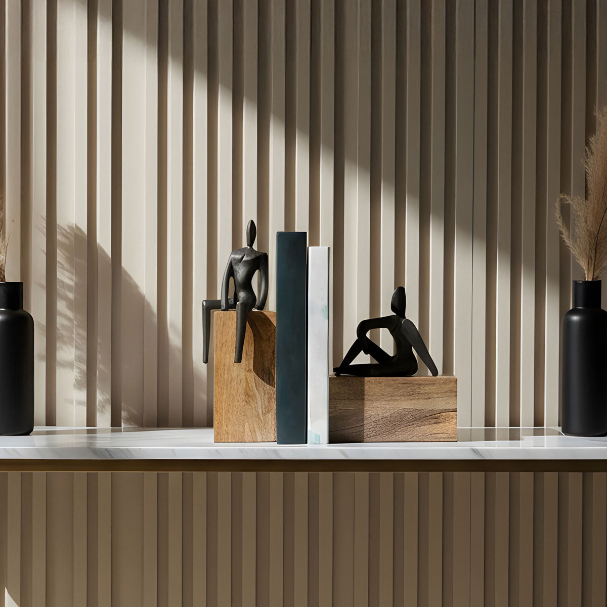 Man Sculpture Bookend