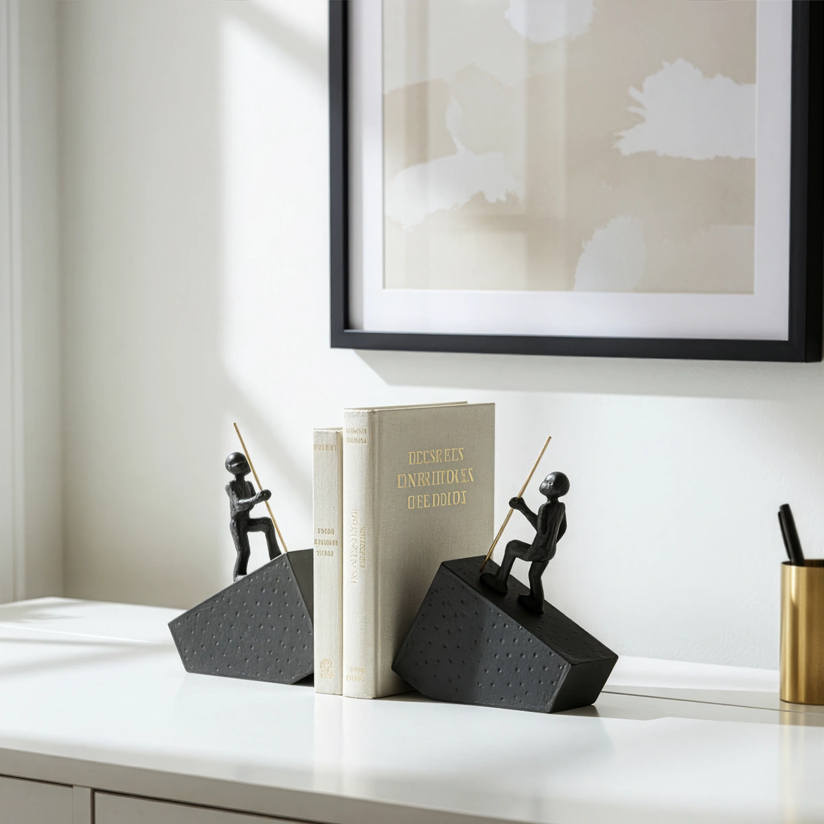 Man Sculpture Bookend