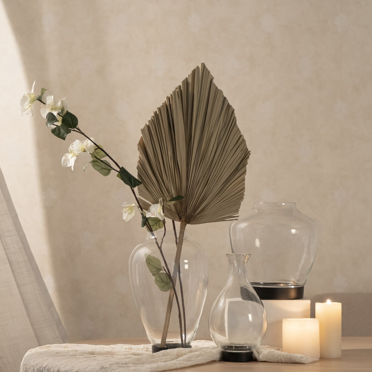 Carol Clear Glass Vase