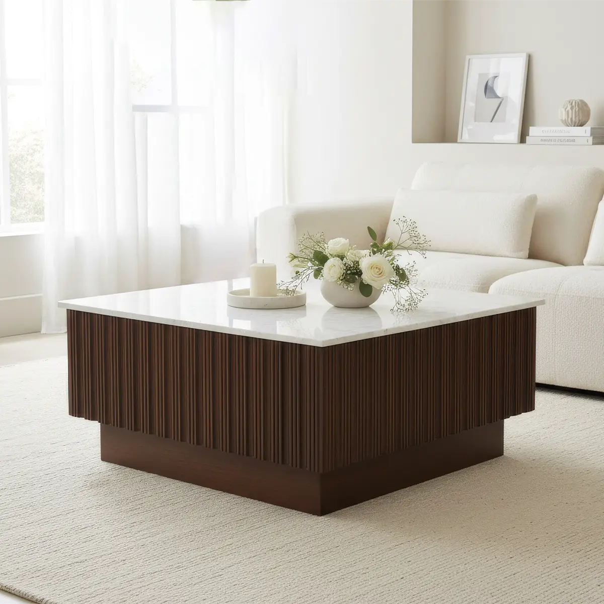 Fluted Coffee Table