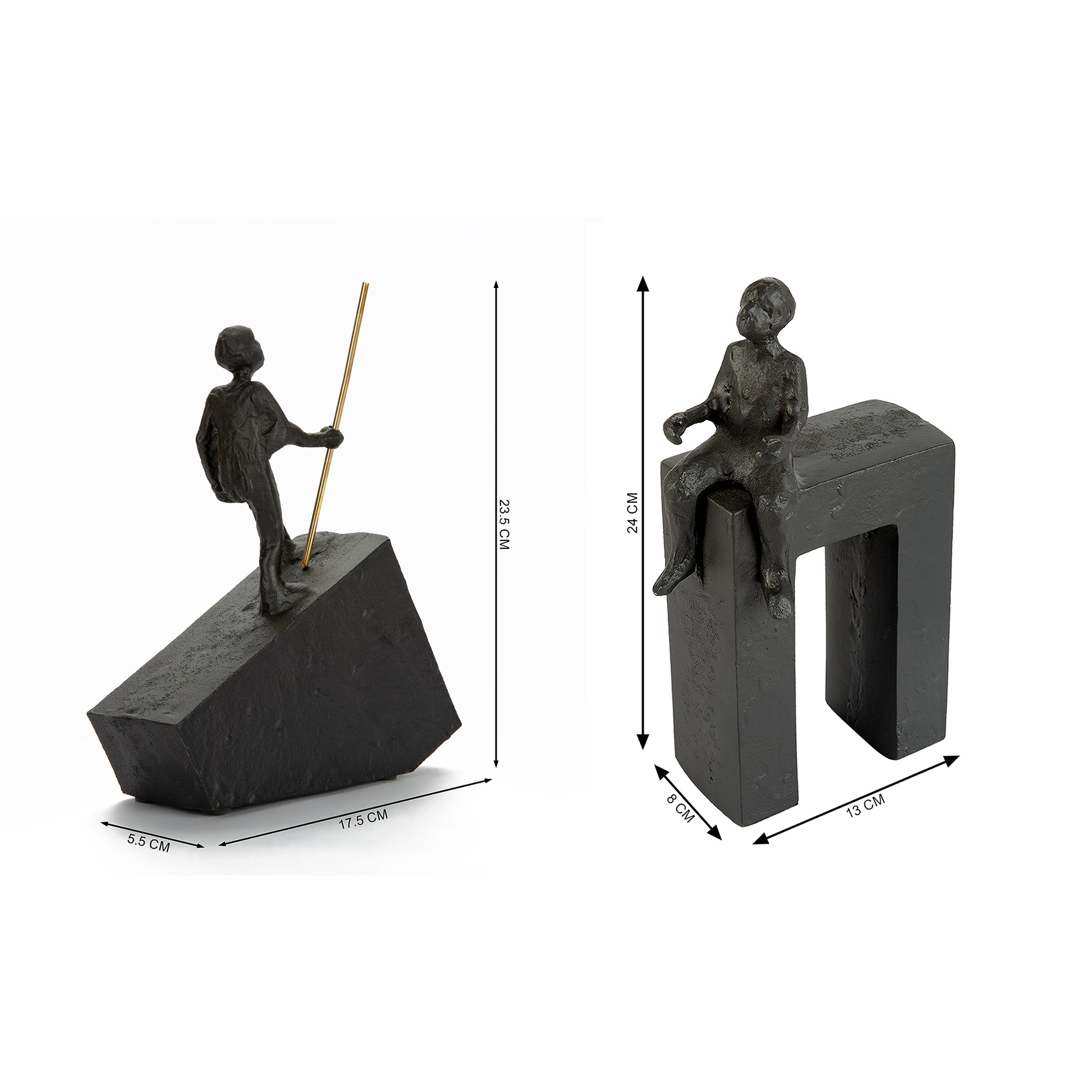 Man Sculpture Bookend