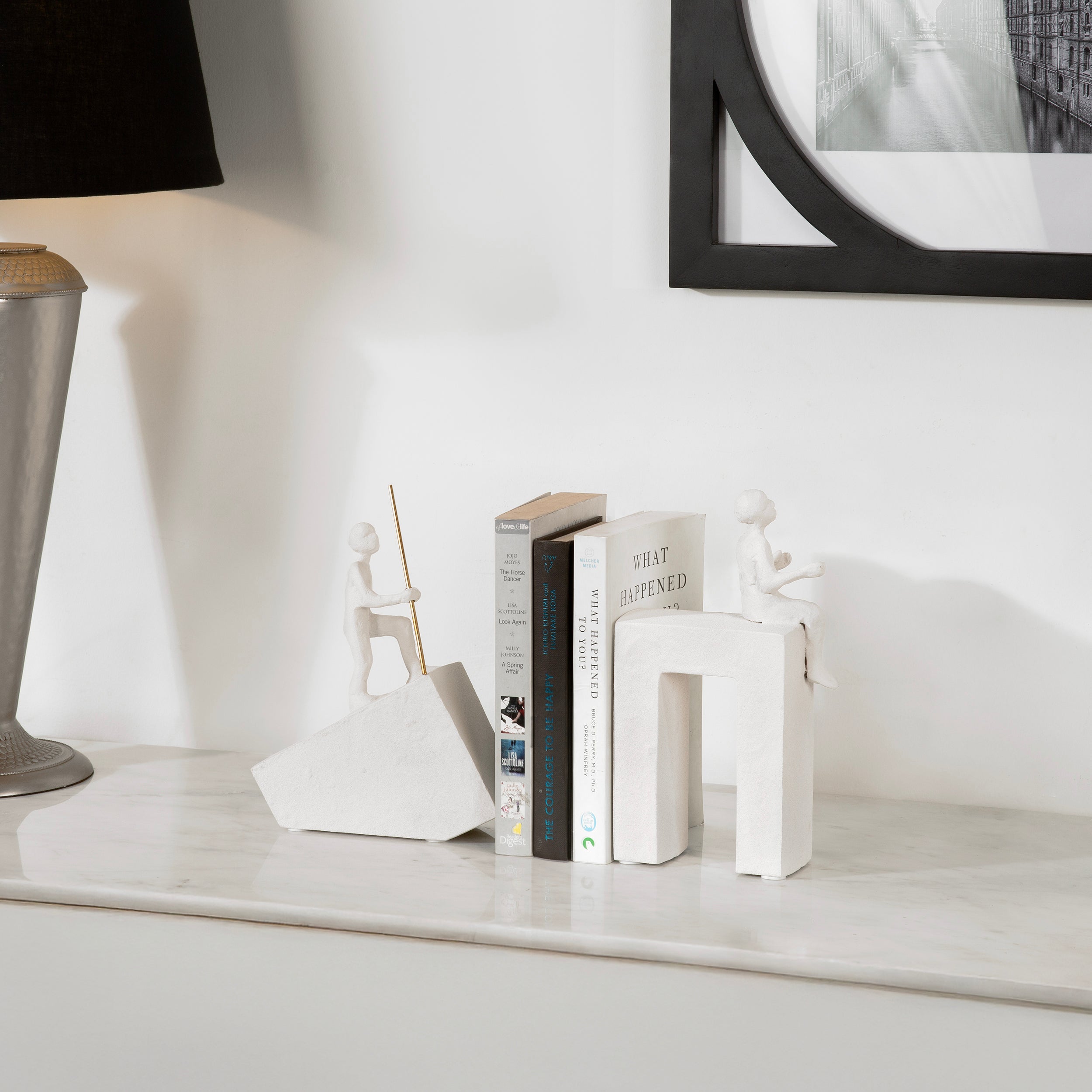 Man Sculpture Bookend