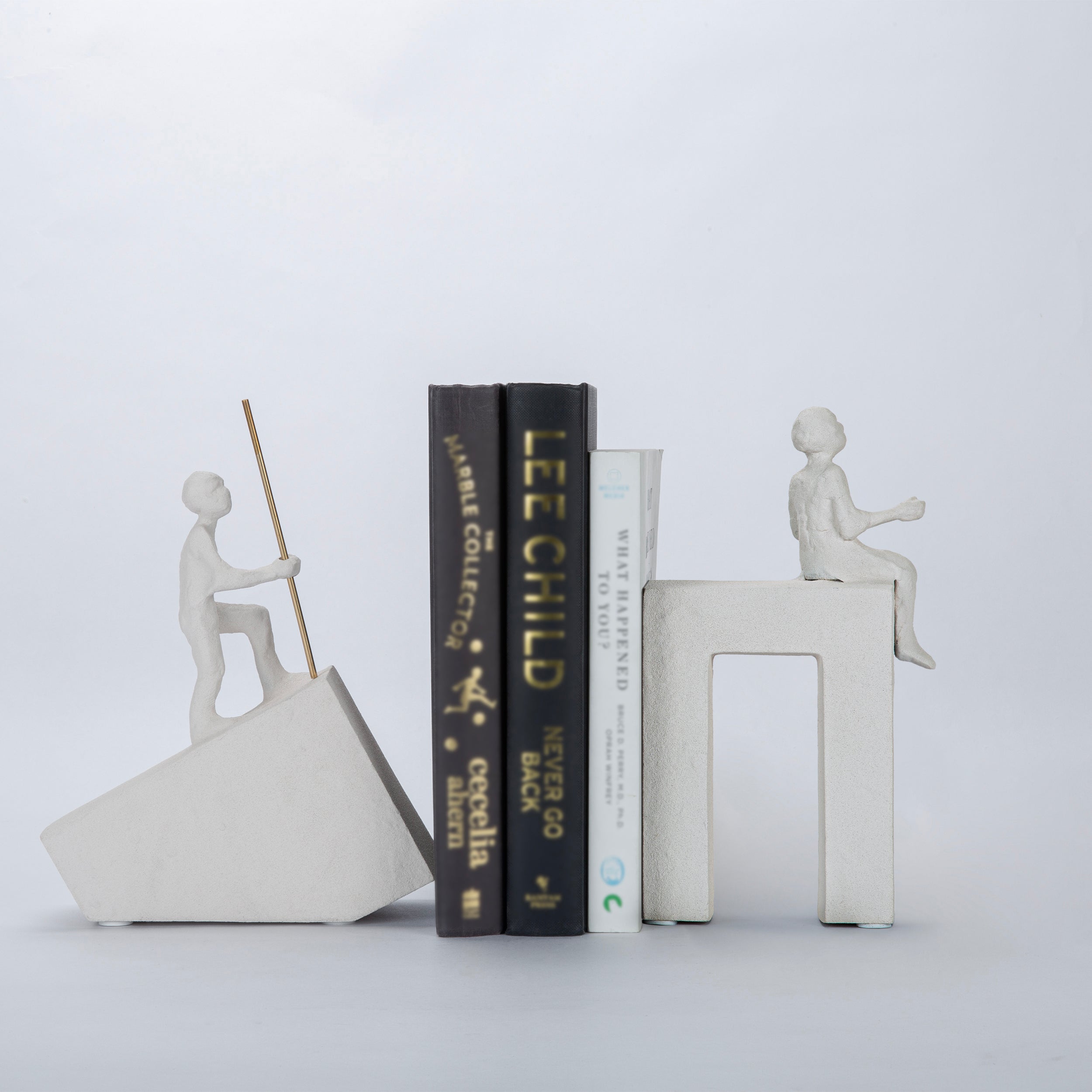 Man Sculpture Bookend
