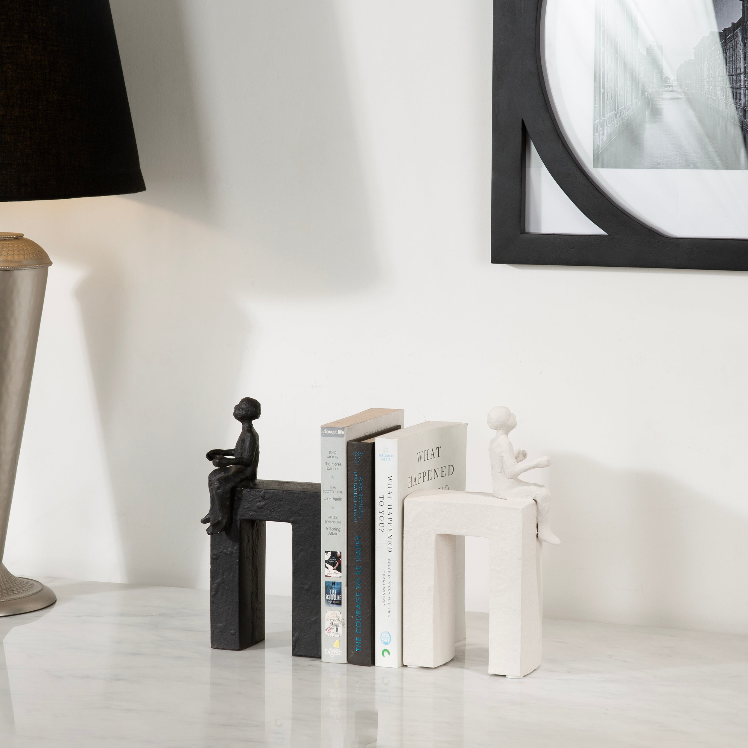 Man Sculpture Bookend