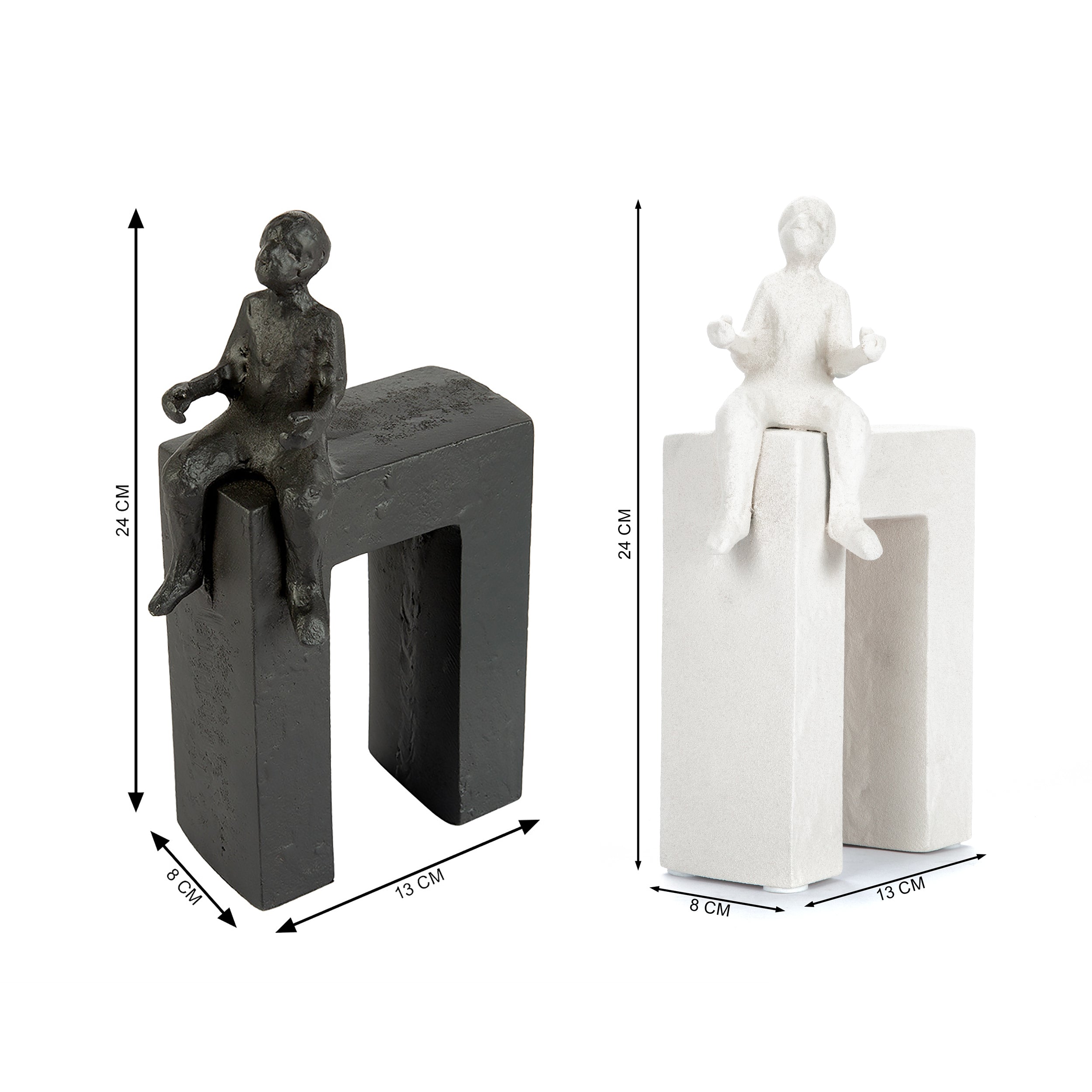 Man Sculpture Bookend