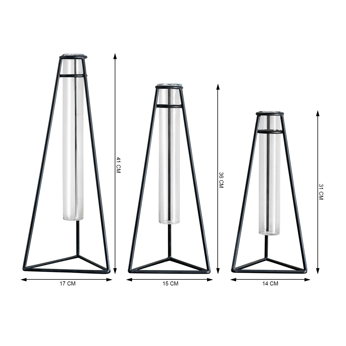 Concave Glass Tube Vase