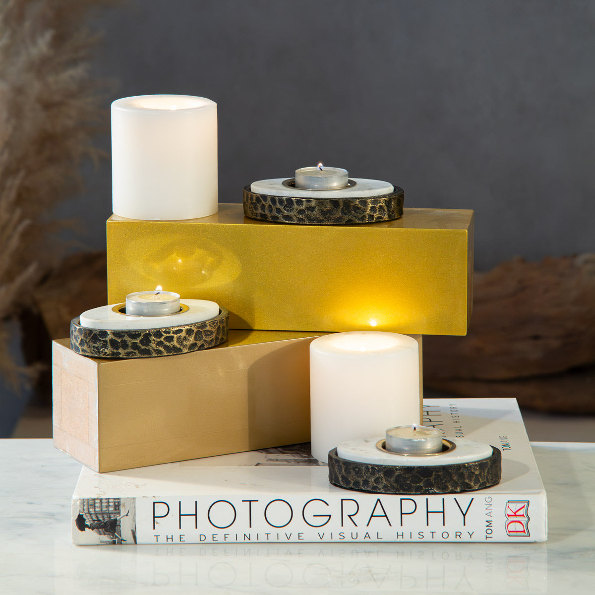 Metalen T-light Holder