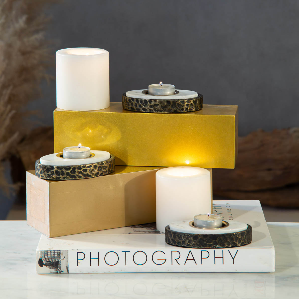Metalen T-light Holder