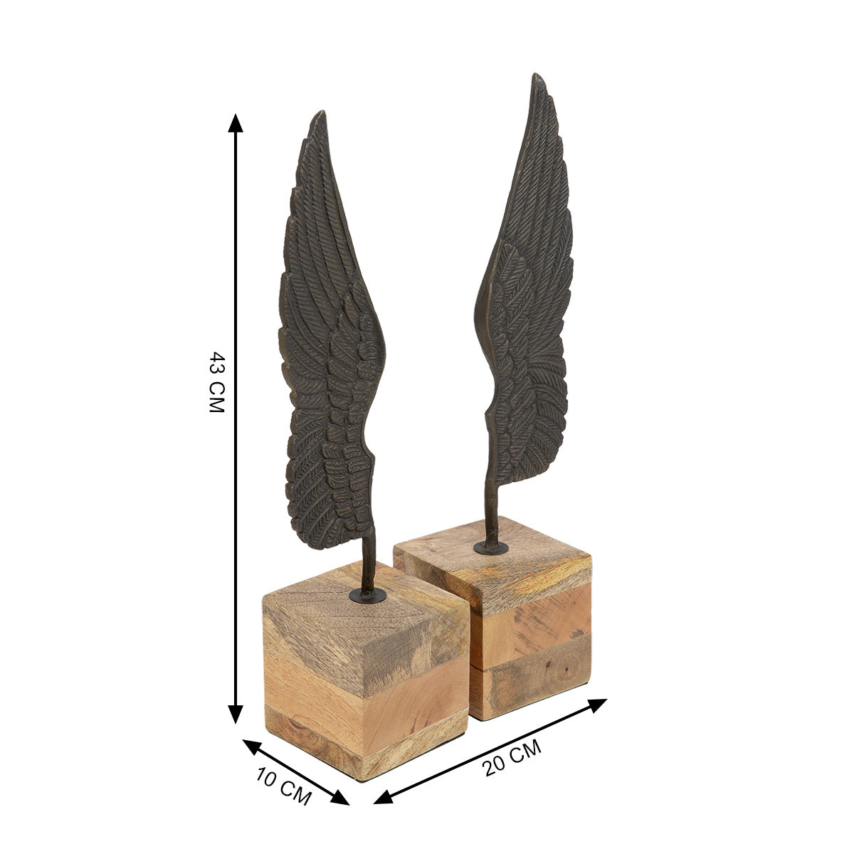 Guardian Angel Wings Bookend