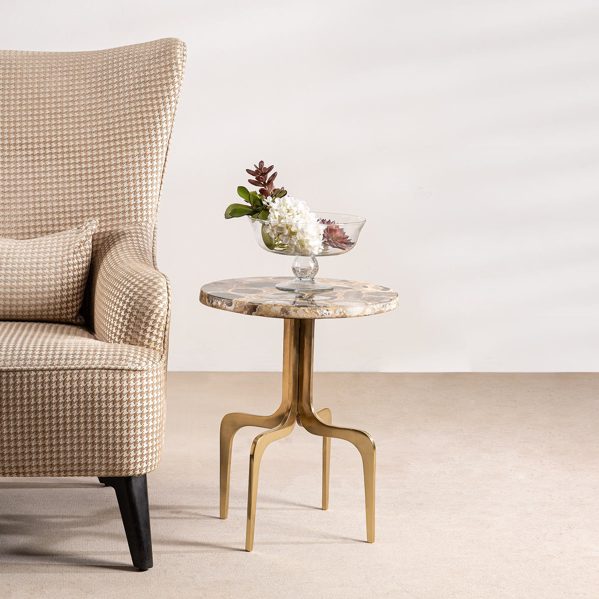 Carlo Accent Table With Round Top