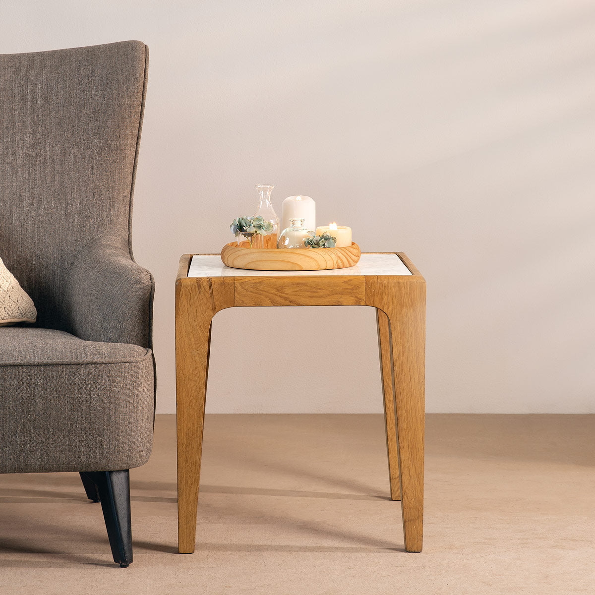 Hedy Marble Side Table