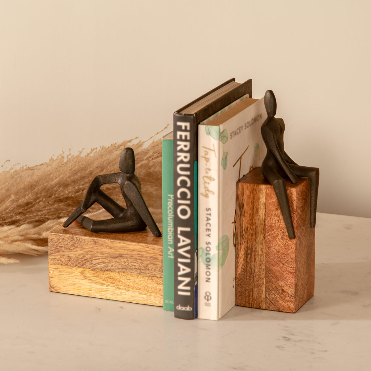 Man Sculpture Bookend