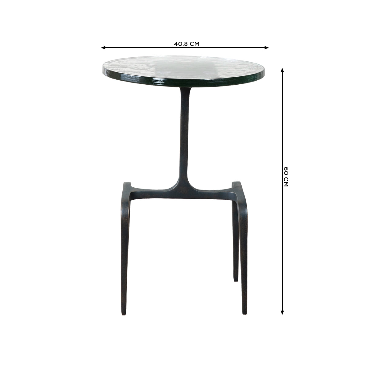 Carlo Side Table With Glass Top