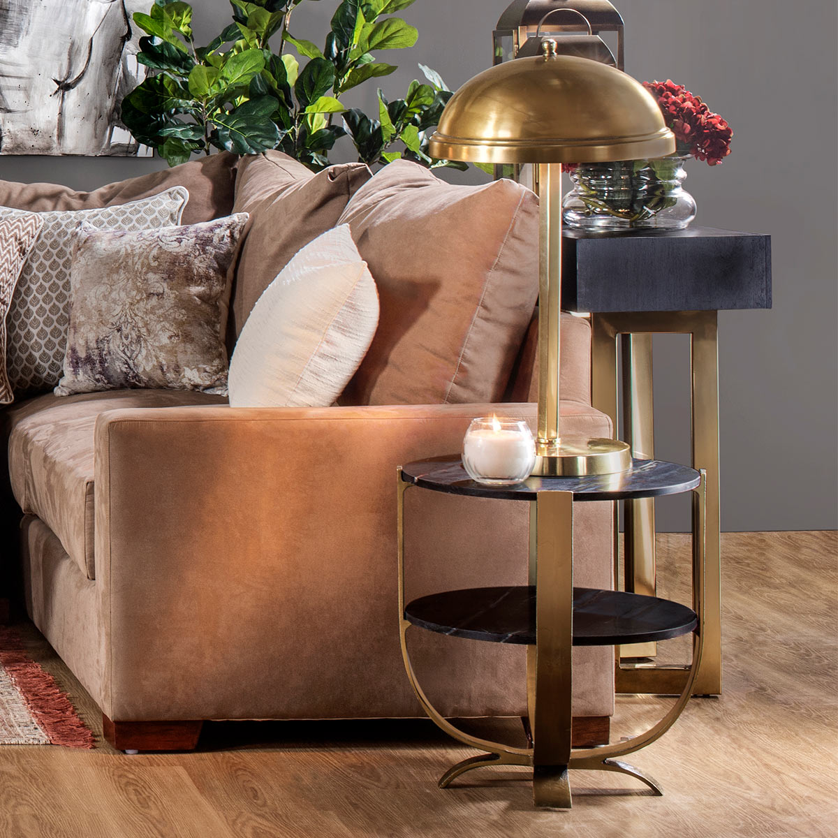 Steen Marble Accent Table -  - IAAH