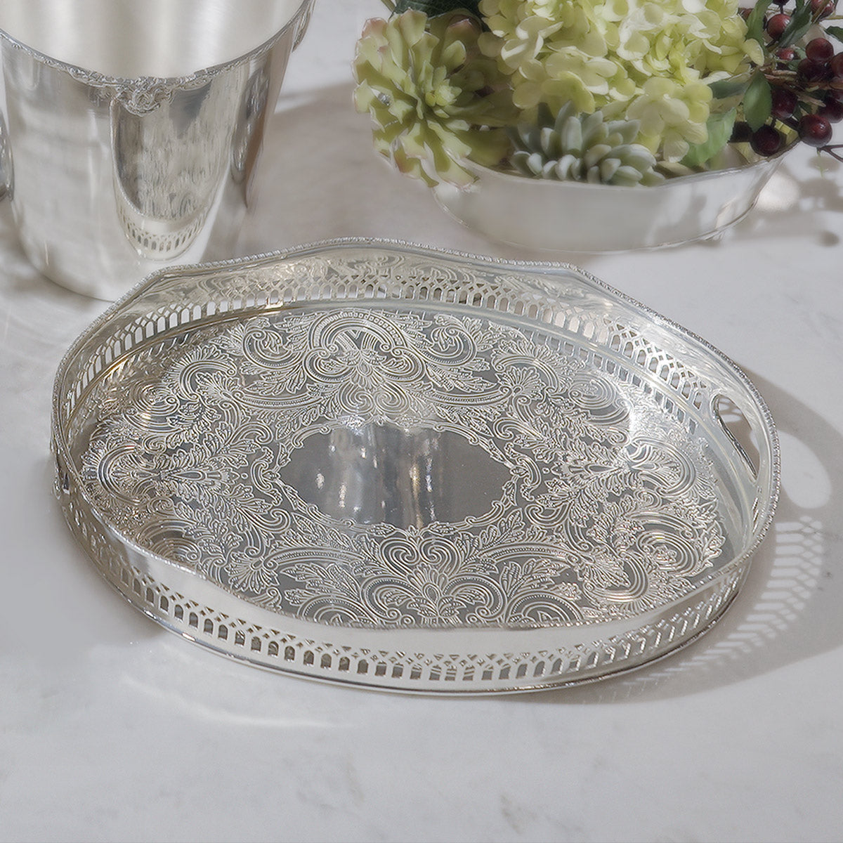Silver Gallery Tray -  - IAAH